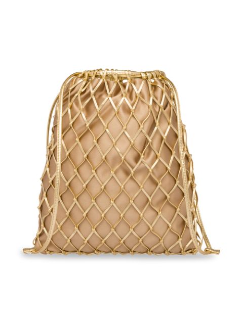 prada gold mesh bag