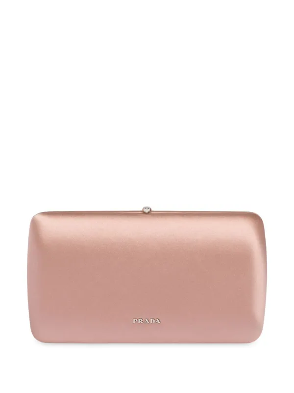 pink satin clutch