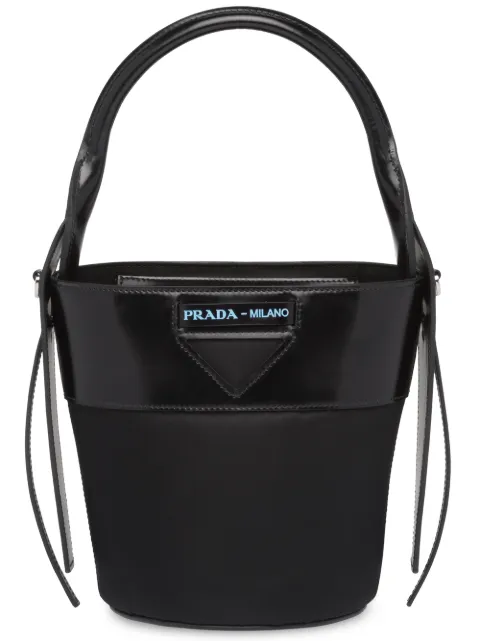 Prada Ouverture Tessuto Bucket Bag - Black