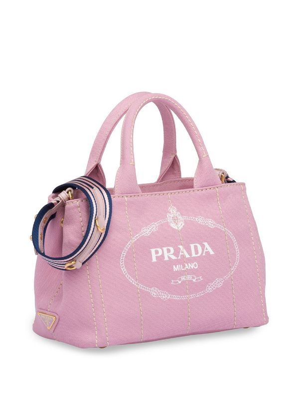 prada fabric printed tote