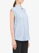 Prada sleeveless striped blouse
