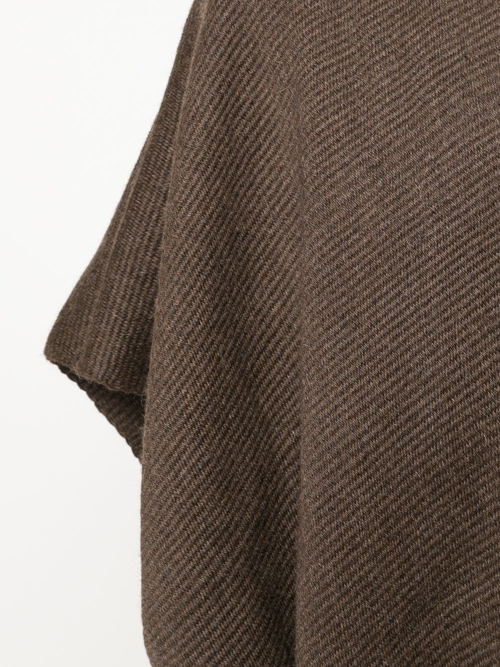 Shop Voz Short Knitted Duster In Brown