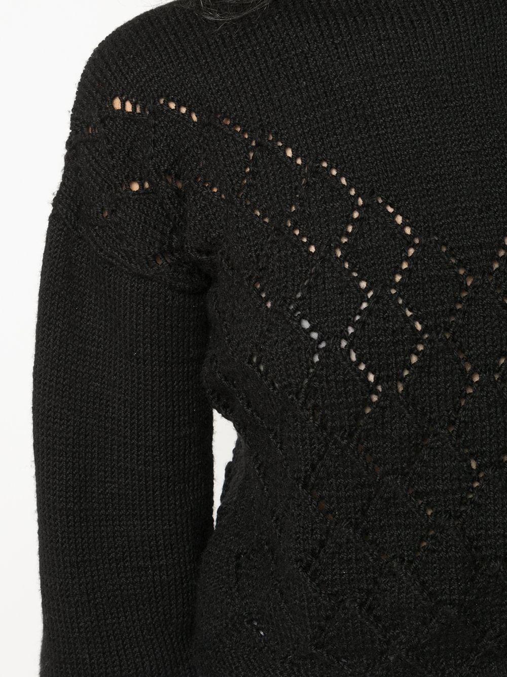 Shop Voz Diamante Sweater In Black