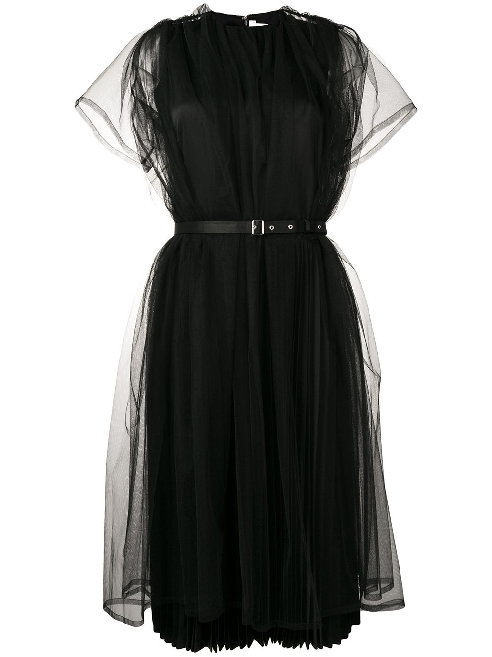 фото Comme Des Garçons Noir Kei Ninomiya платье из тюля с поясом