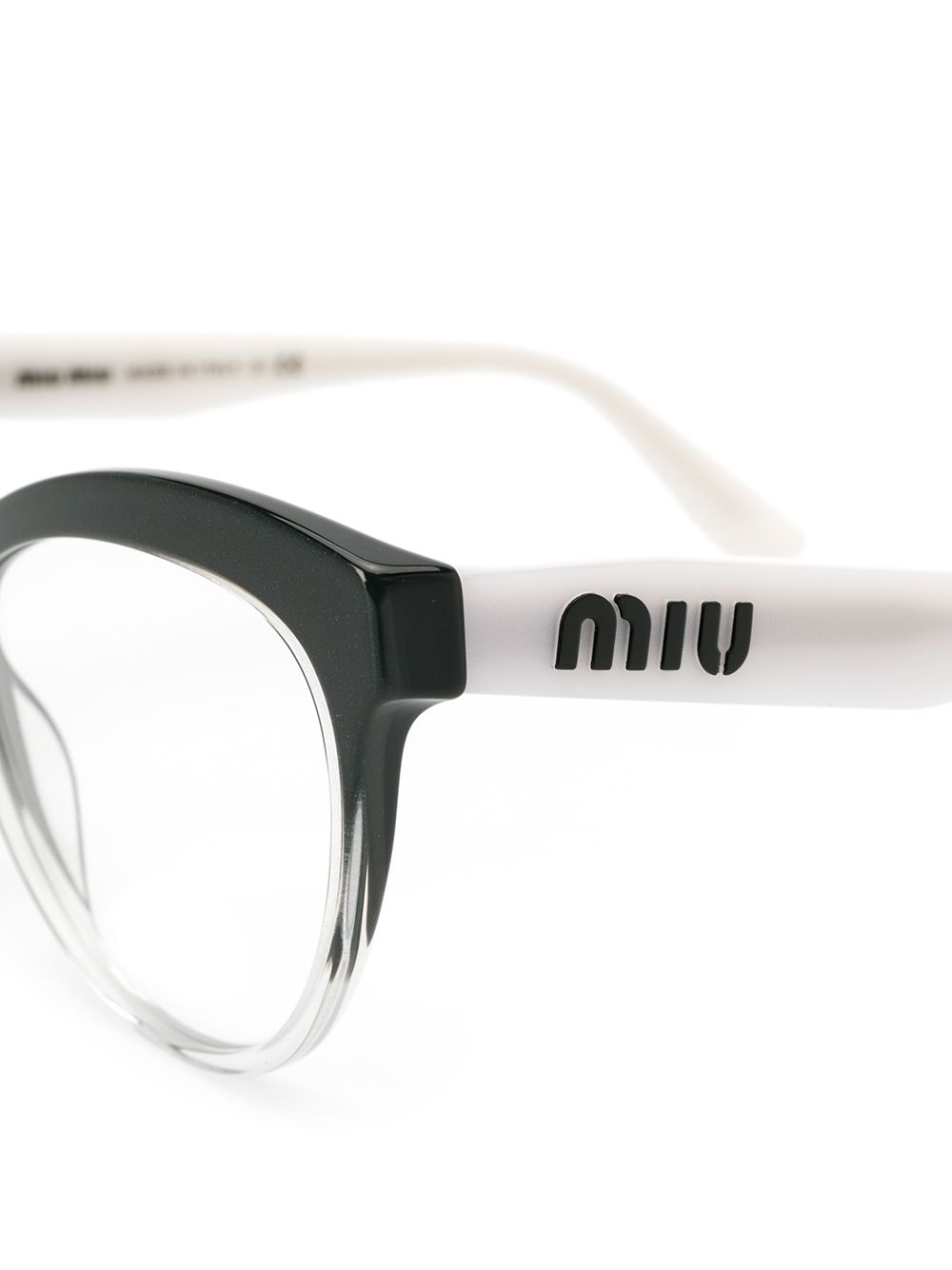 фото Miu Miu Eyewear "очки в оправе ""кошачий глаз"""