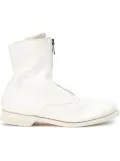 Guidi zipped ankle boots - White