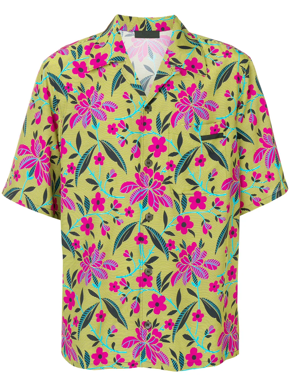 prada camp collar shirt