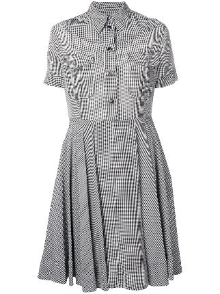 calvin klein gingham shirtdress