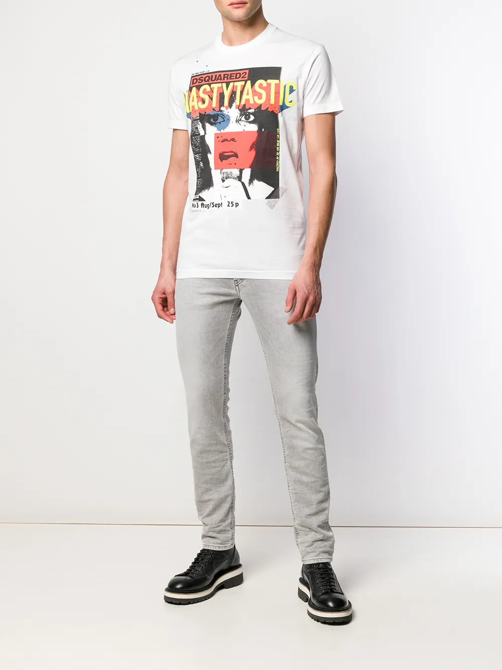DSQUARED2 'Nastytastic' T-shirt Wit