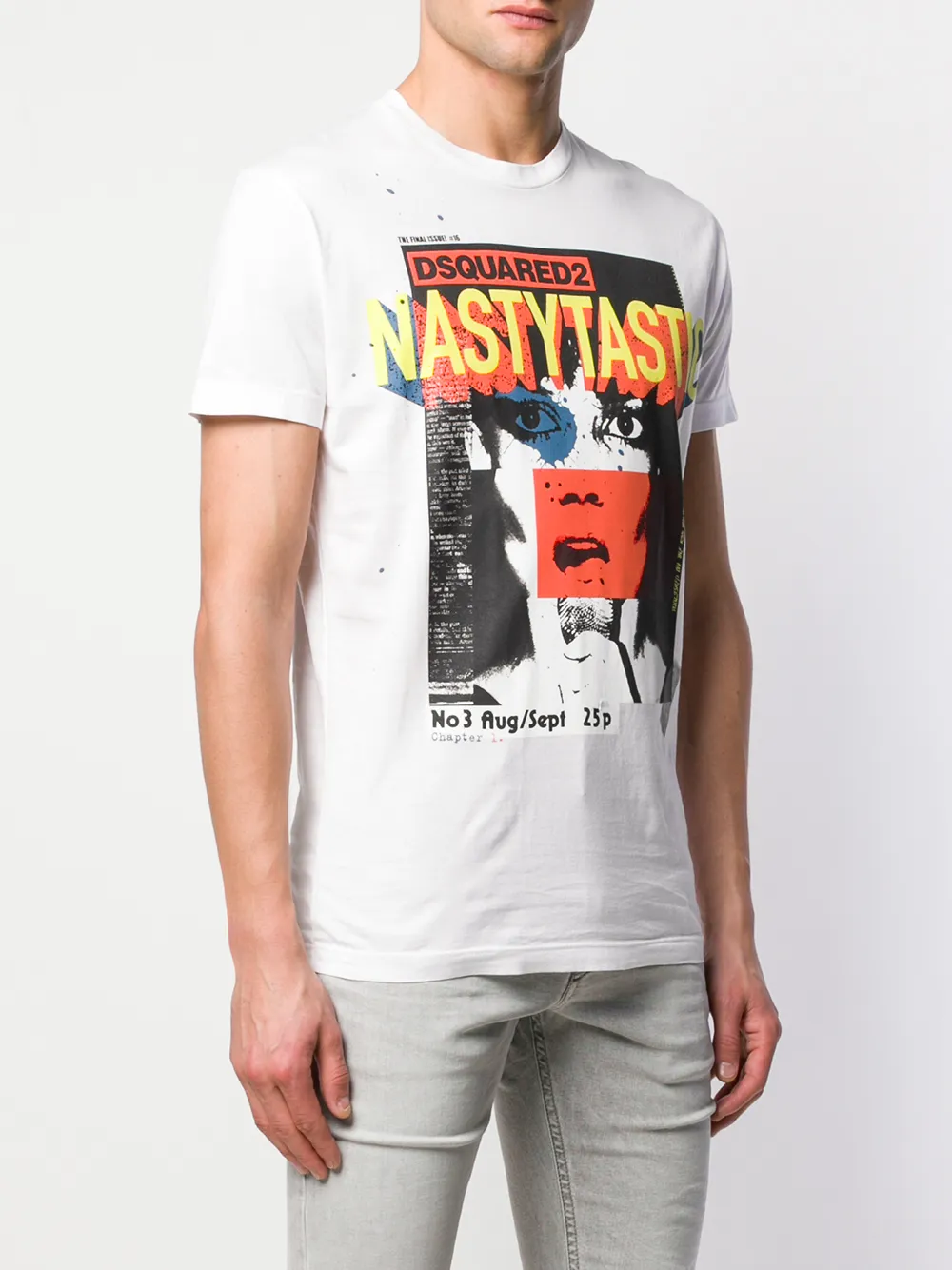 DSQUARED2 'Nastytastic' T-shirt Wit