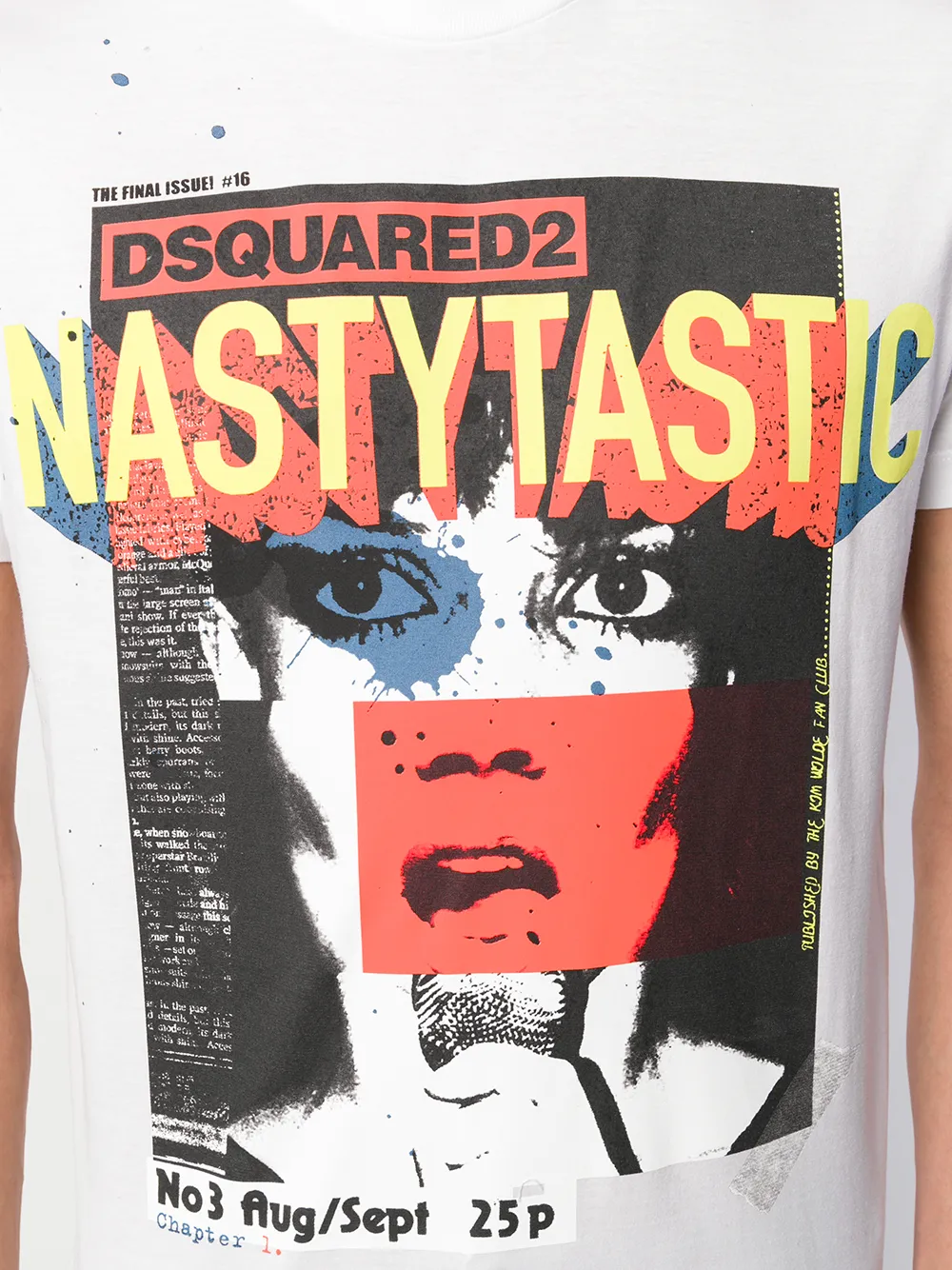 DSQUARED2 'Nastytastic' T-shirt Wit