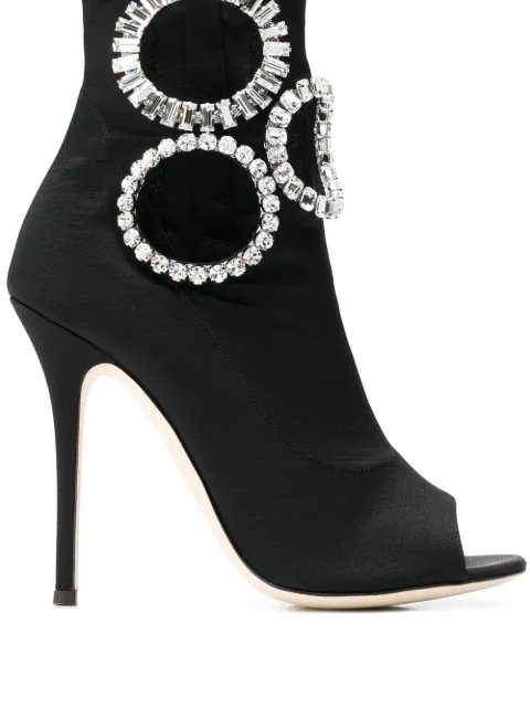 Giuseppe Zanotti crystal embellished heeled boots