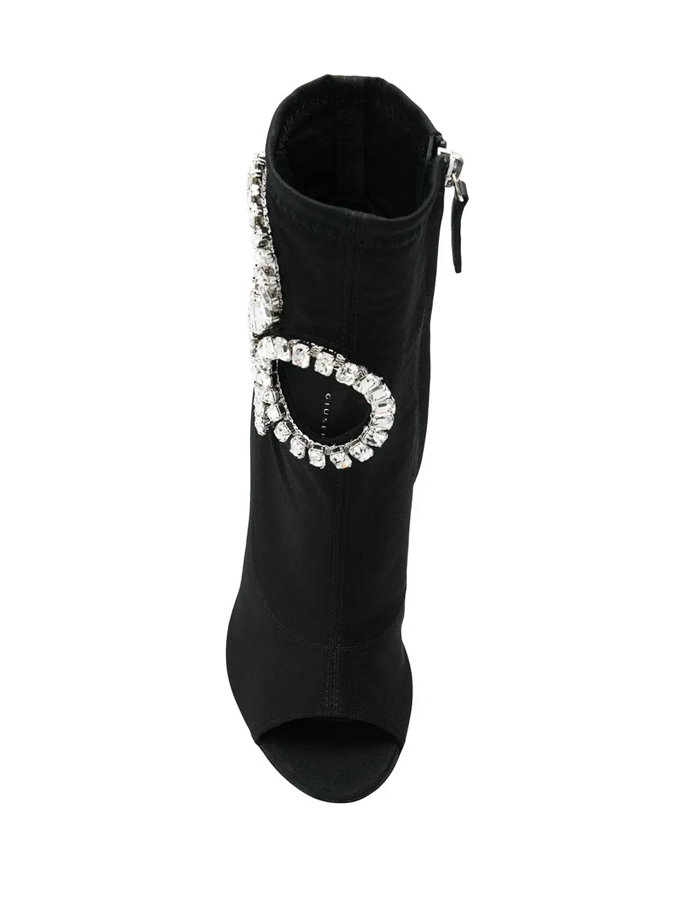 Giuseppe Zanotti crystal embellished heeled boots Black