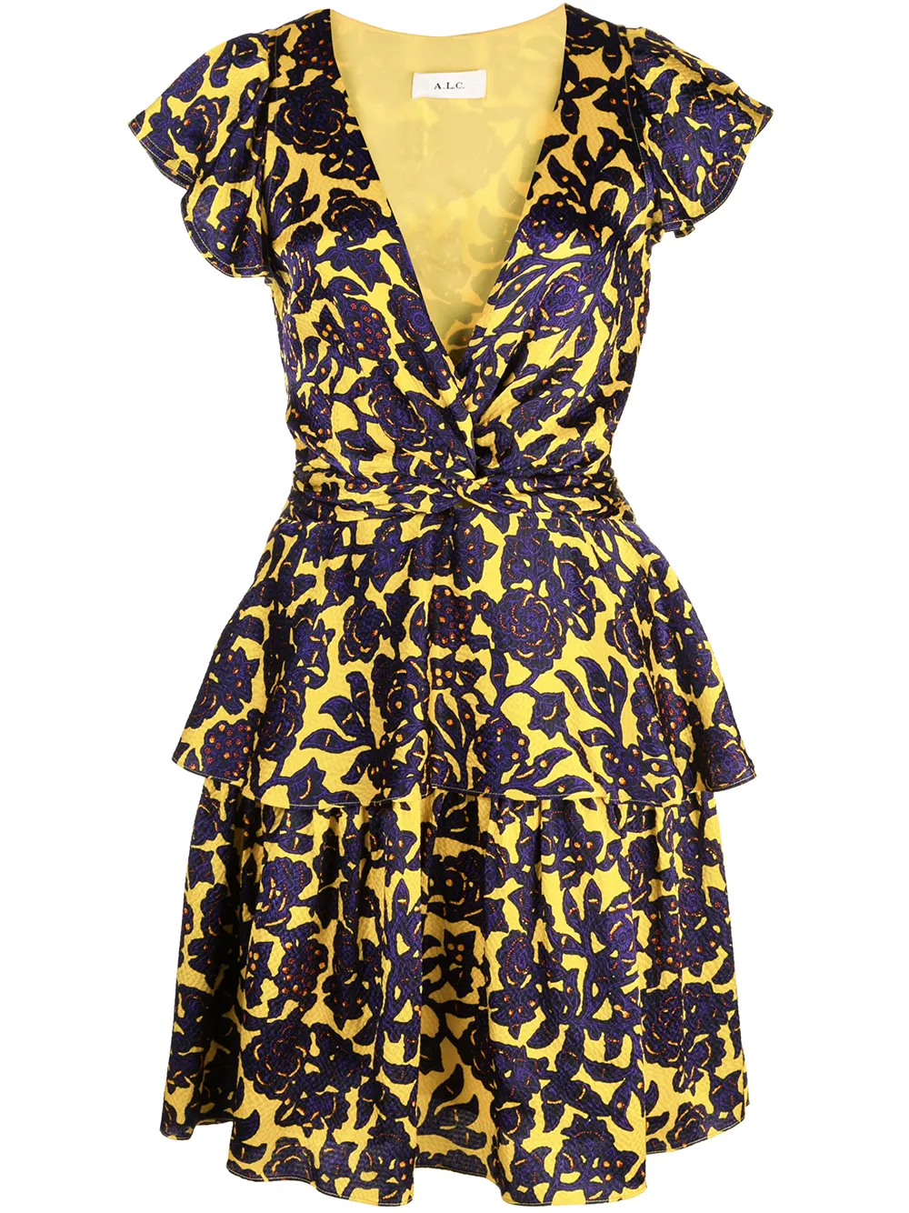 alc yellow floral dress