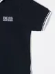 Boss Kids قميص بولو مزين بخطوط