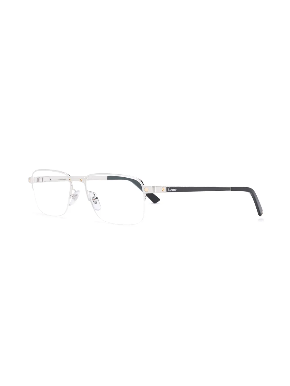 Shop Cartier Eyewear Santos de Cartier glasses with Express Delivery FARFETCH