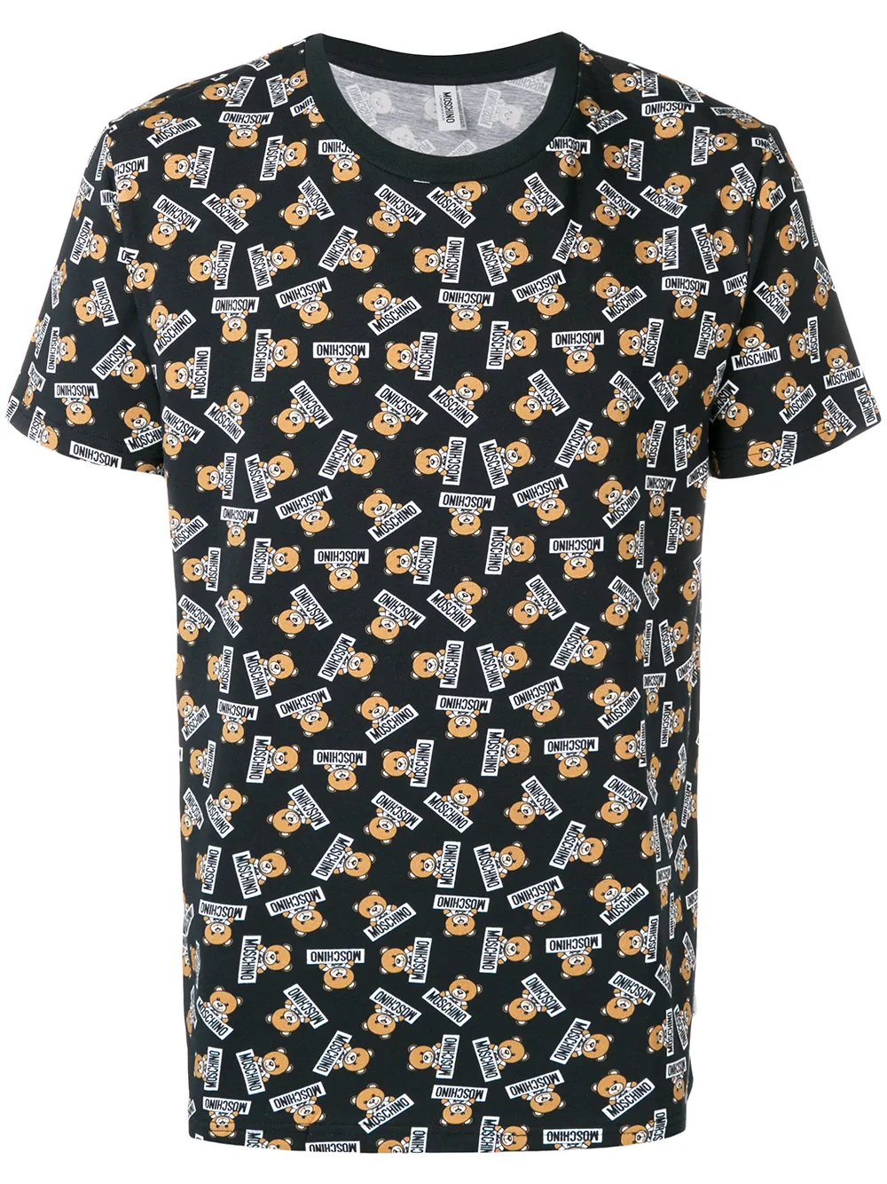 Moschino Pants MOSCHINO LOGO BEAR PRINT T-SHIRT - BLACK