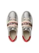 Gucci Kids حذاء رياضي آيس بخطوط غوتشي