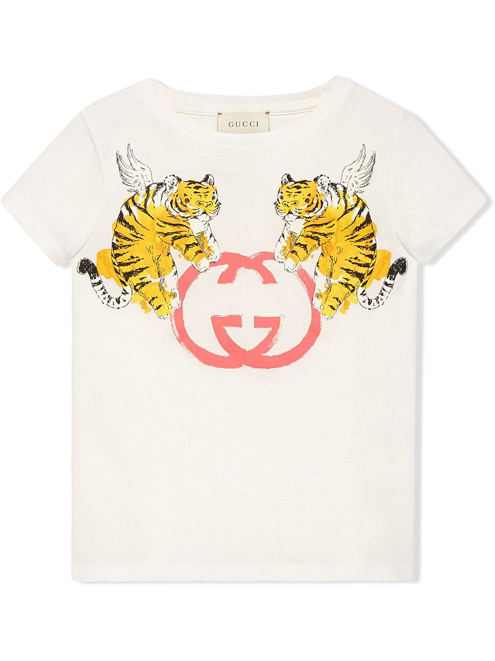 Gucci Kids tiger-print Cotton T-shirt - Farfetch