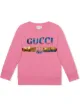 الصورة 1 من Gucci Kids كنزة بشعار مطرز بالترتر
