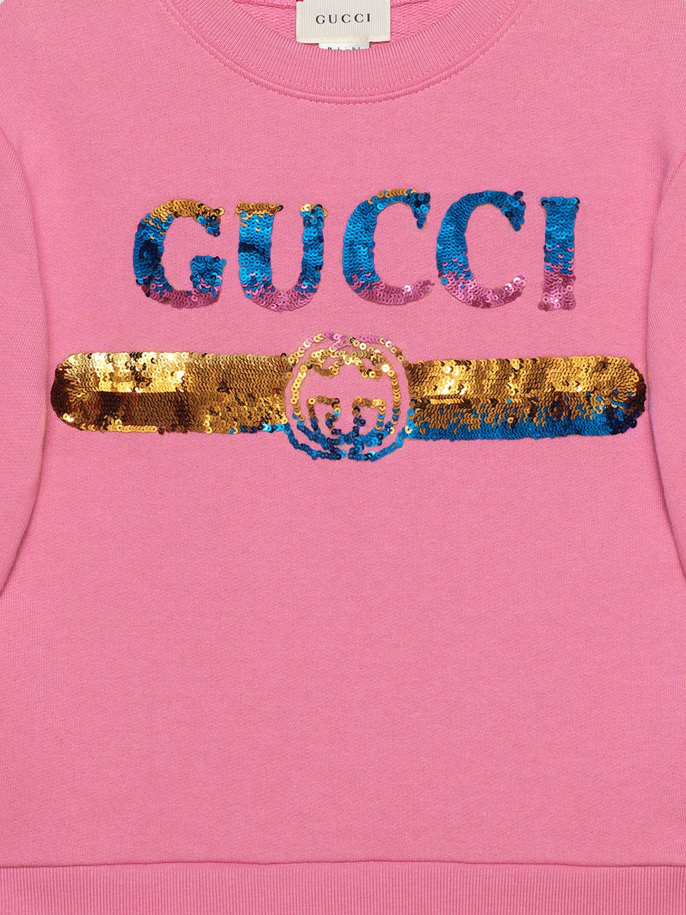 фото Gucci kids толстовка 'gucci' с логотипом и пайетками