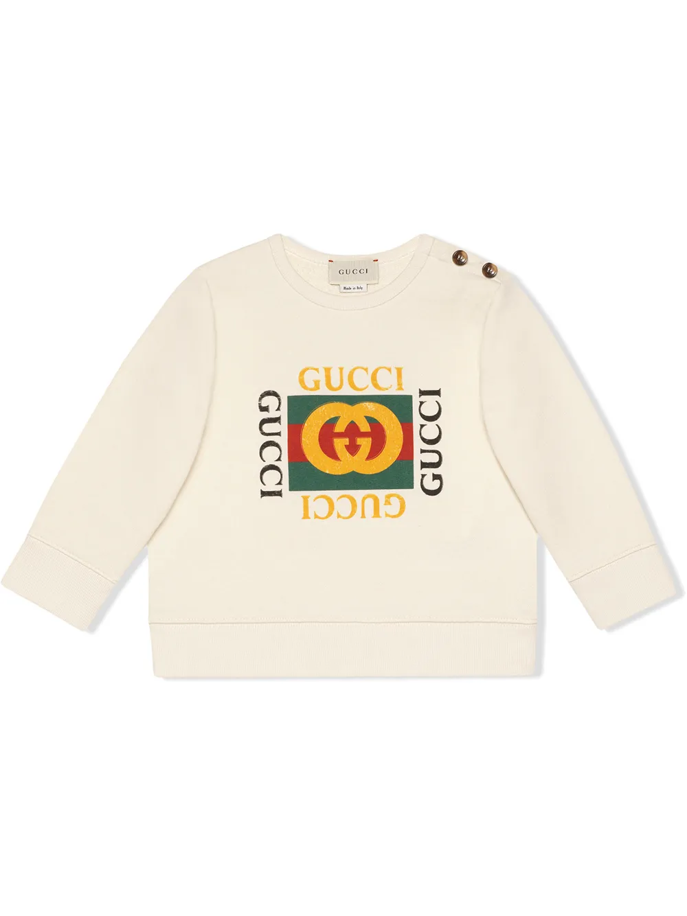 фото Gucci kids толстовка с логотипом 'gucci'