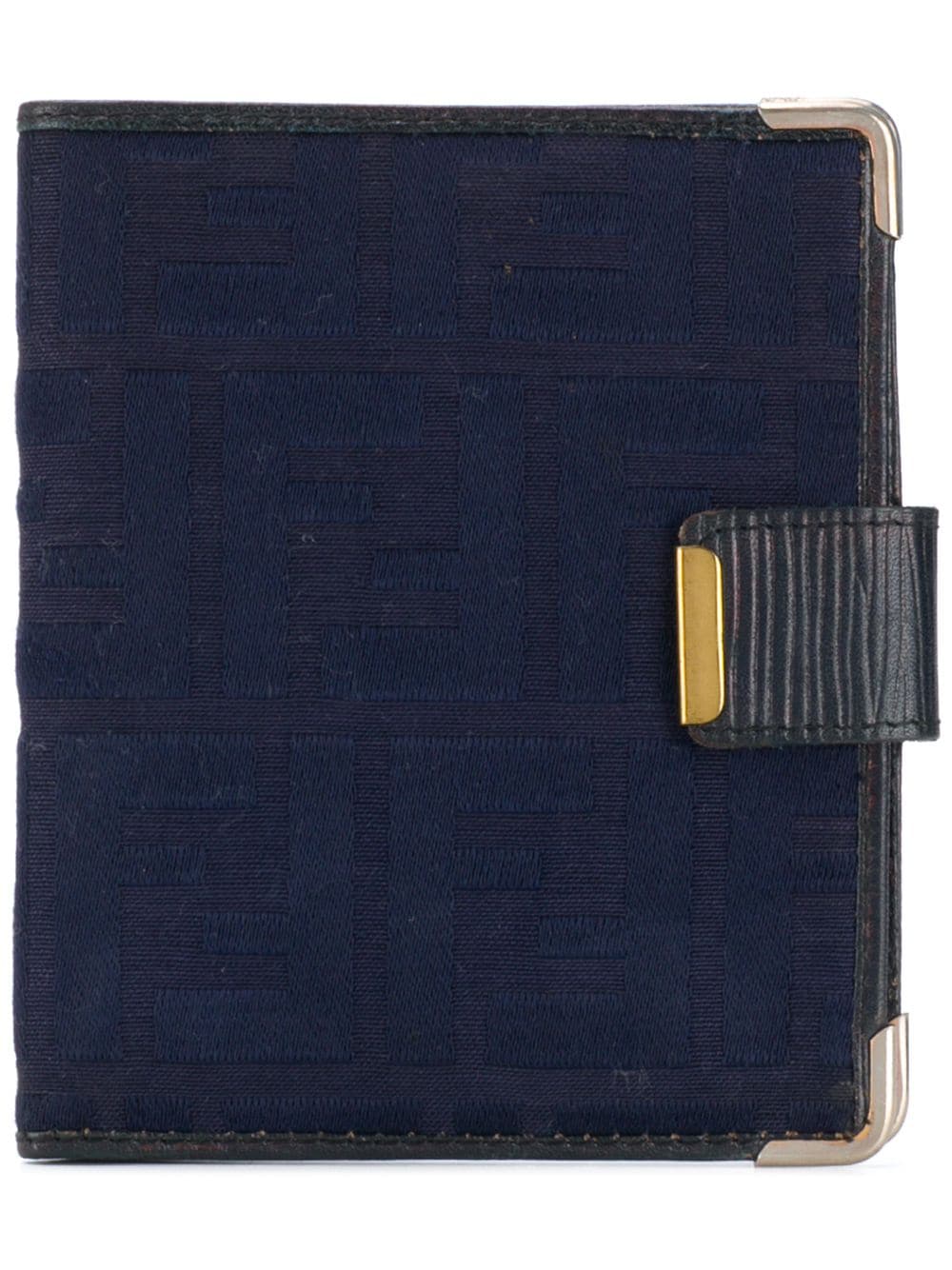 фото Fendi pre-owned кошелек в два сложения с логотипом 1980-х годов