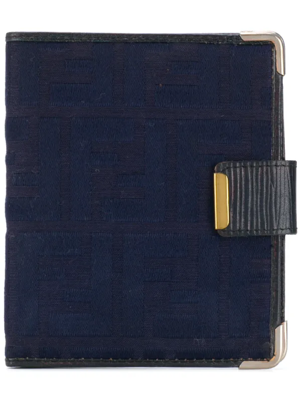 blue fendi wallet