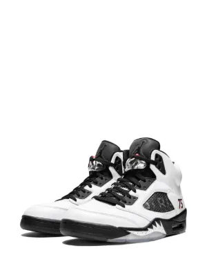 jordan 5 black white