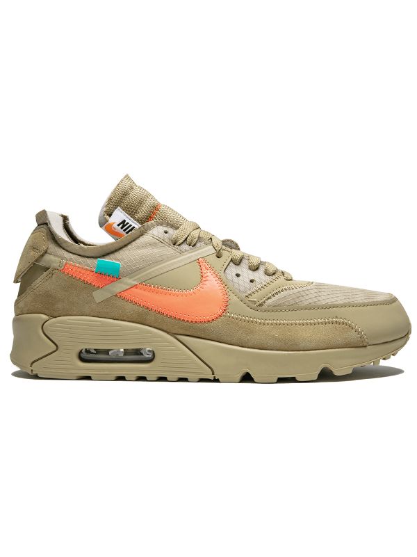 Cantina conjunción Adulto Nike X Off-White The 10: Air Max 90 "Off-White/Desert Ore" Sneakers -  Farfetch