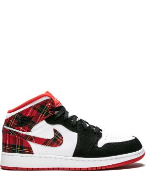 Jordan 1 mid discount plaid