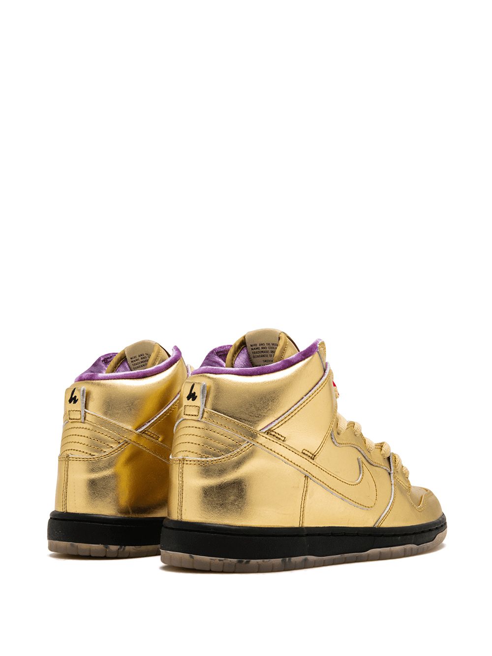 Nike x Humidity SB Dunk High QS Trumpet Sneakers Gold FARFETCH