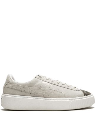 Puma suede platform on sale grey