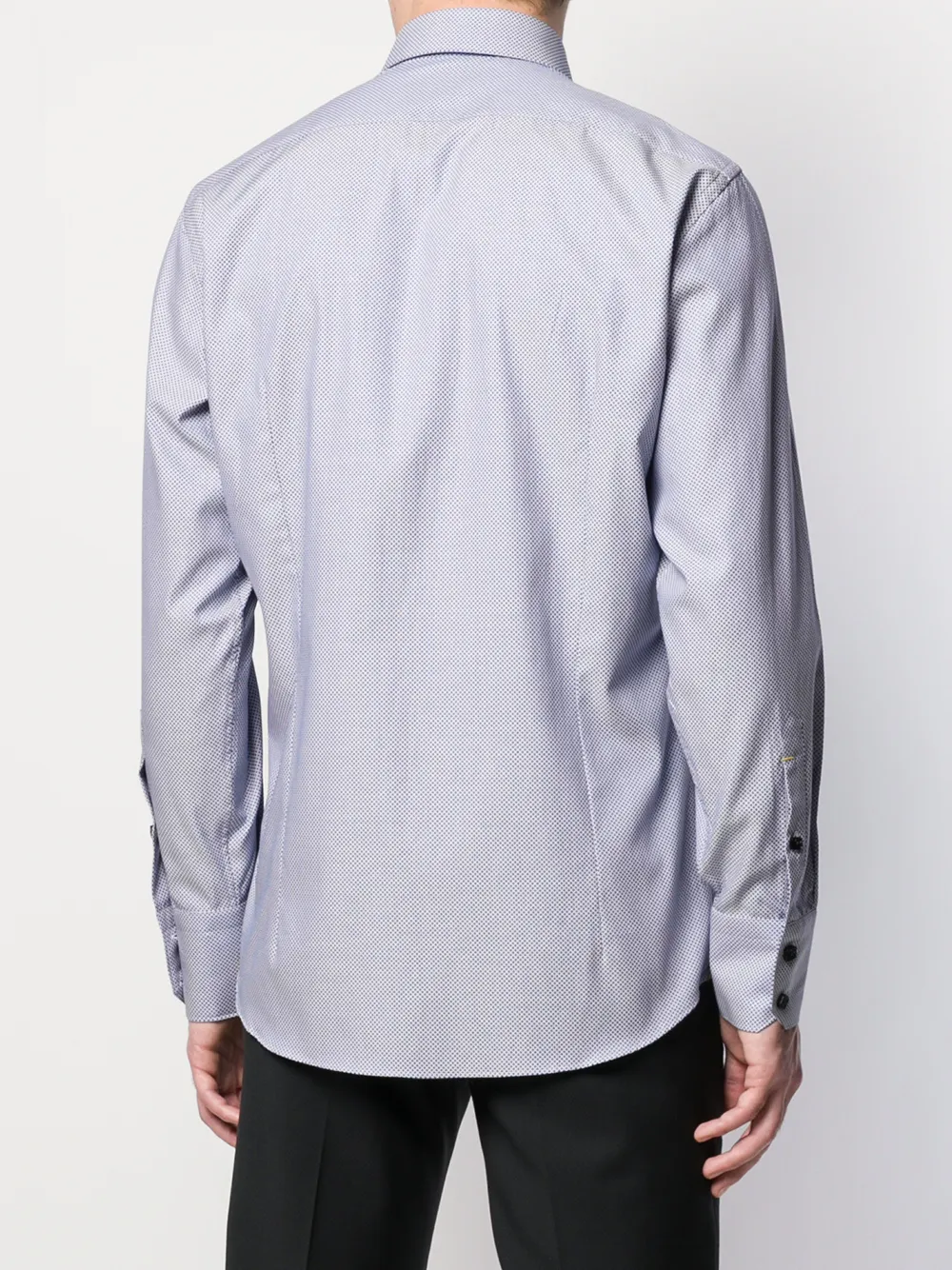 Billionaire Shirt met geometrisch patroon Blauw