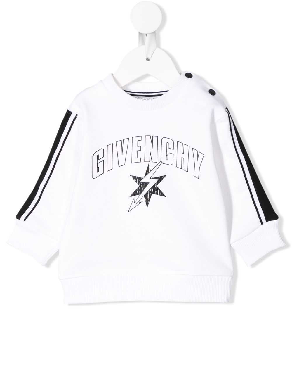 Givenchy Babies' Logo Print Sweatshirt In 白色