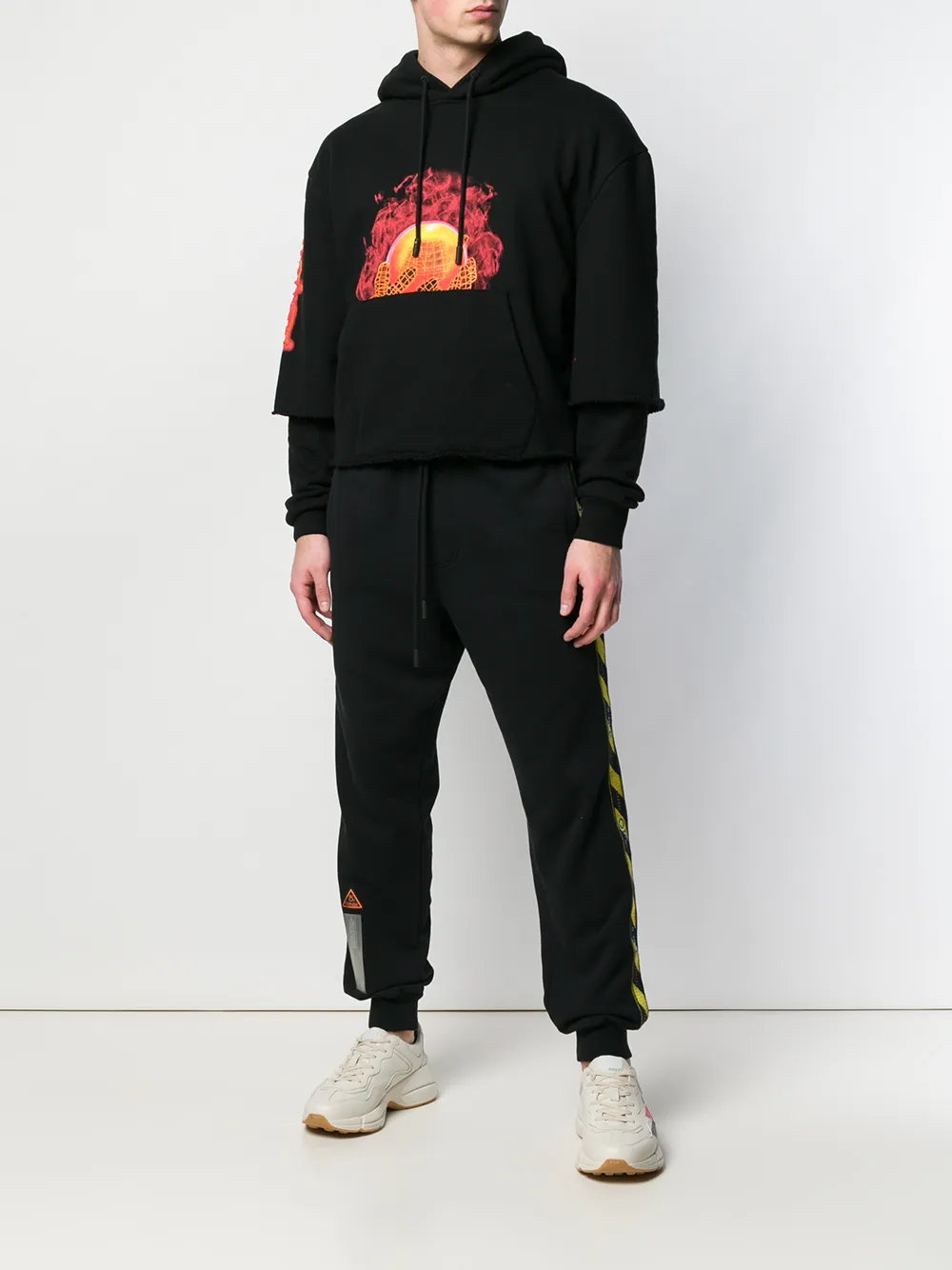 off white flame sweatshirt