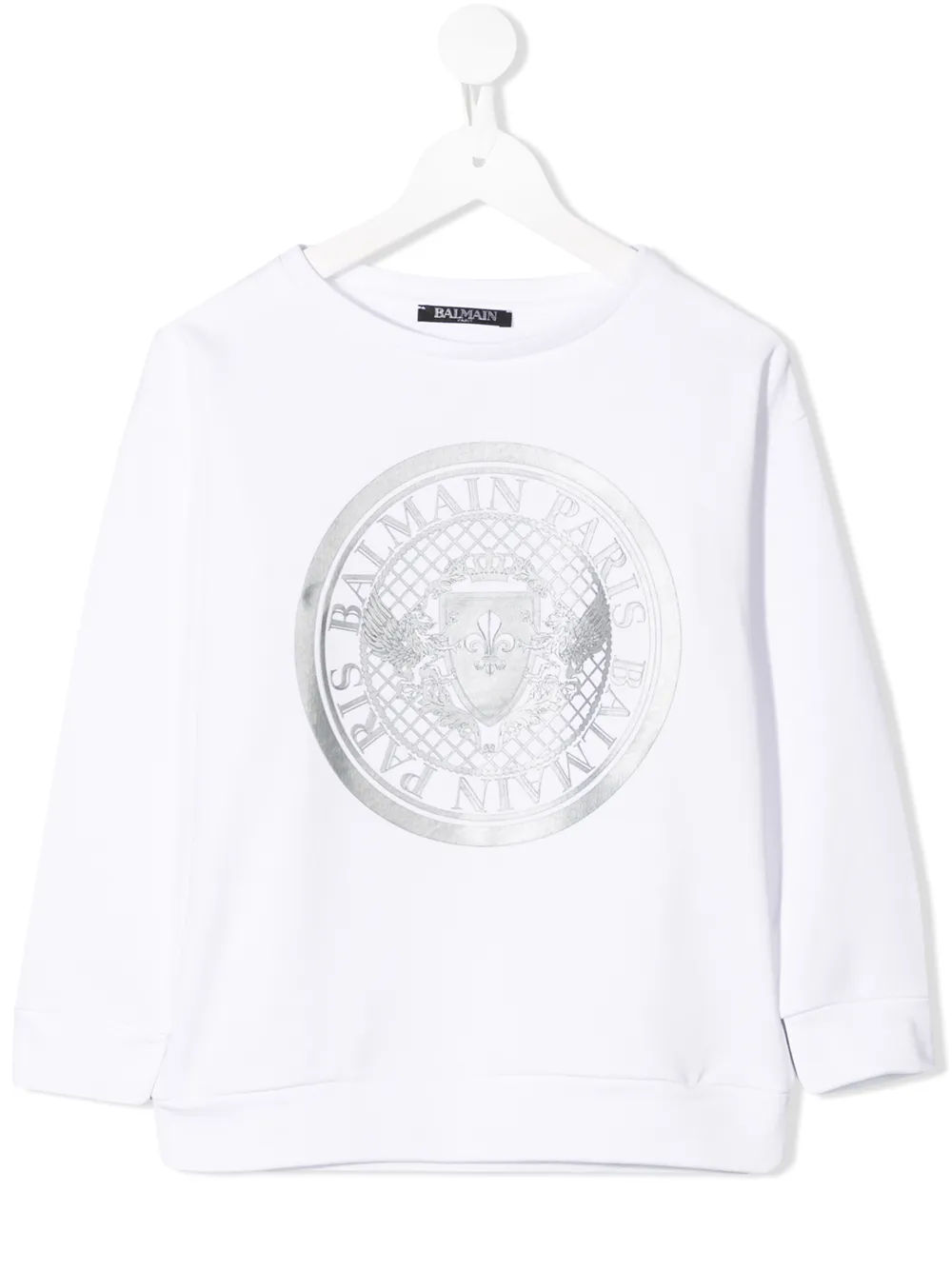 Balmain Kids Felpa con stampa - Bianco