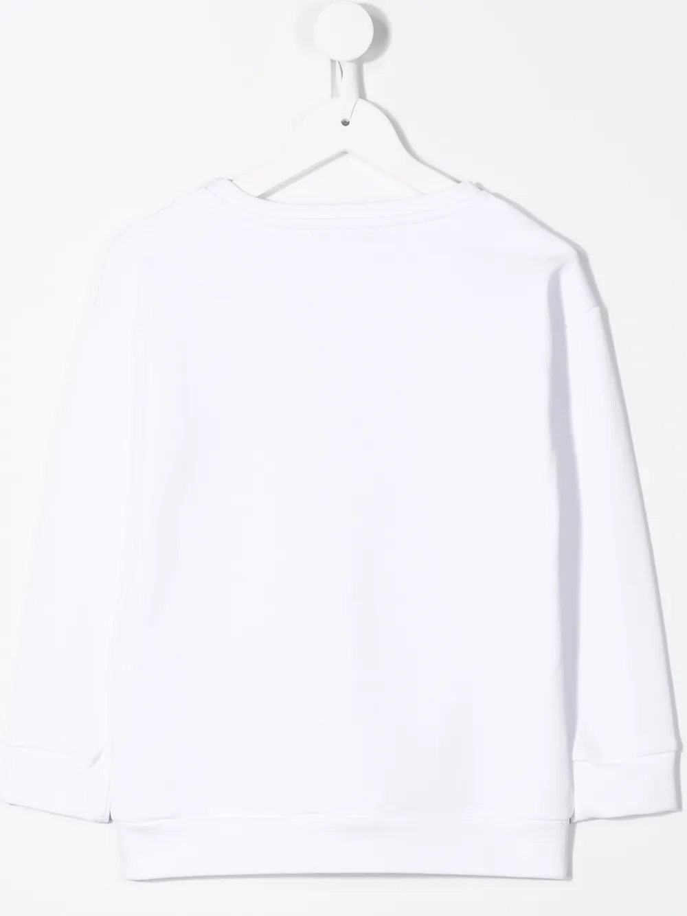 Balmain Kids Sweater met logoprint Wit