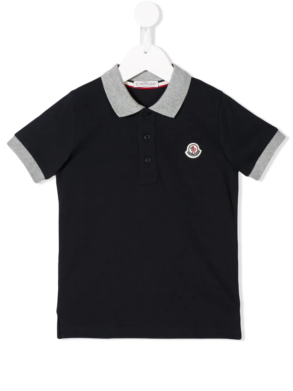 moncler contrast polo