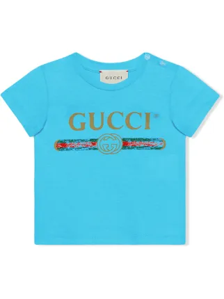 Gucci Kids Baby T shirt With Gucci Logo Farfetch