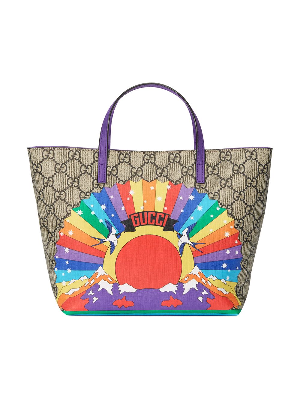 Gucci Kids Children s GG Rainbow Birds Tote Farfetch