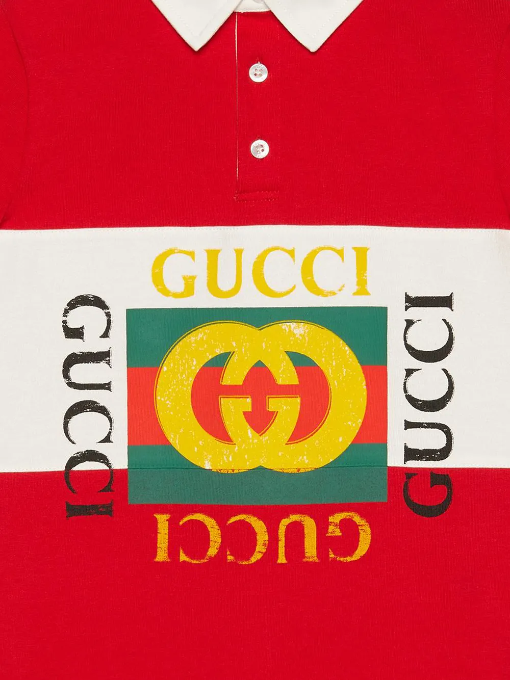 фото Gucci kids поло с логотипом 'gucci'