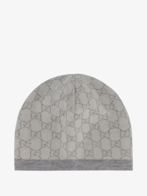 Gucci Kids GG intarsia-knit wool beanie