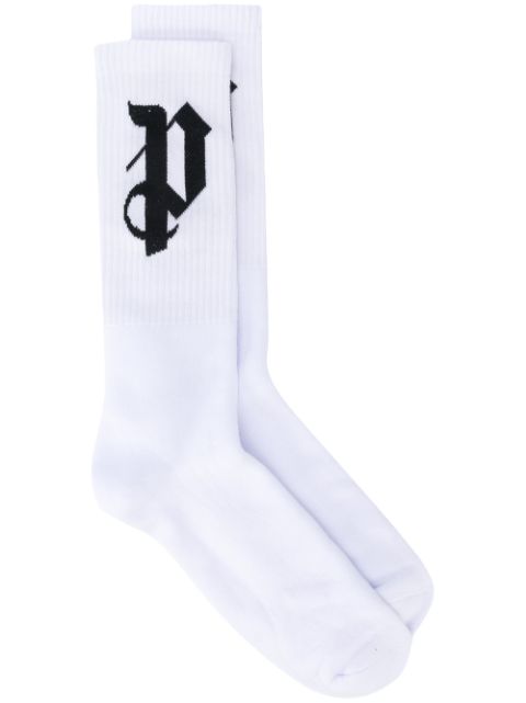 PALM ANGELS LOGO SOCKS