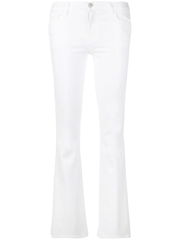 low rise bootcut trousers