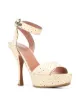 الصورة 2 من Alaïa Pre-Owned صندل مزين بزهور وكعب عريض متصل 2000