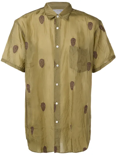 Comme Des Garçons Shirt Mask print shirt