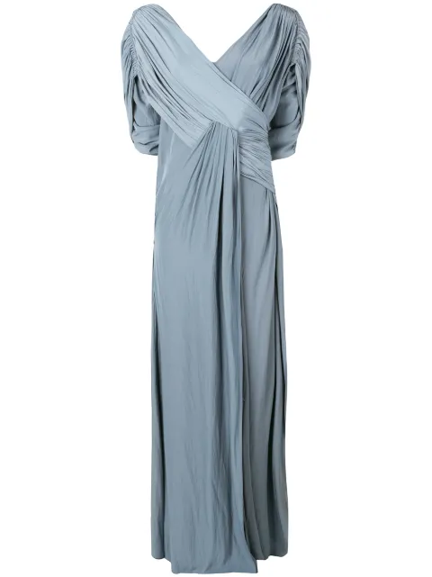 Lanvin Vestido longo drapeado
