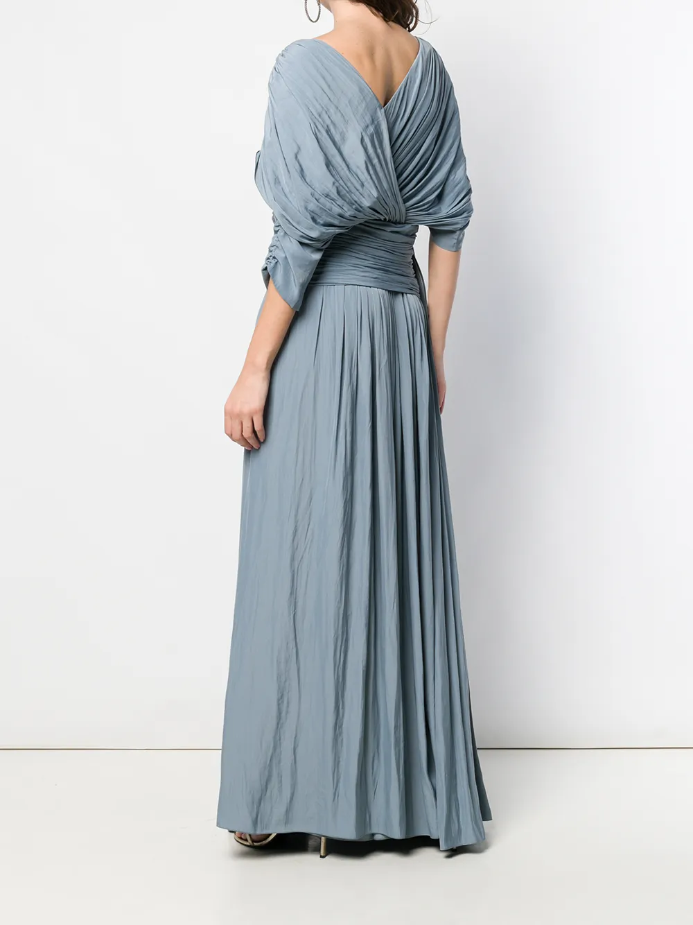 Lanvin Lange gedrapeerde jurk Blauw