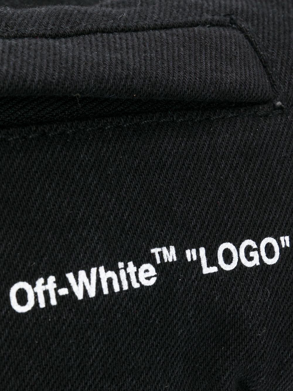 фото Off-White поясная сумка из денима